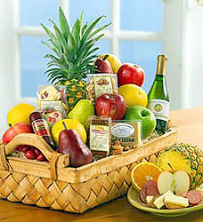Abundant Fruit and Gourmet Basket